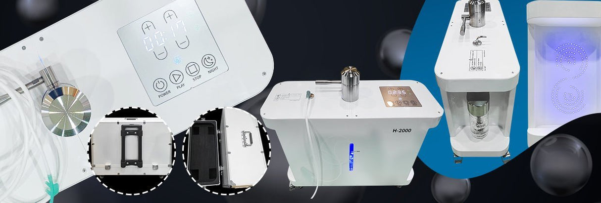 Inhalador Hue Light Hydrogen (1400 ml H2 - profesional) - Uno Vita AS