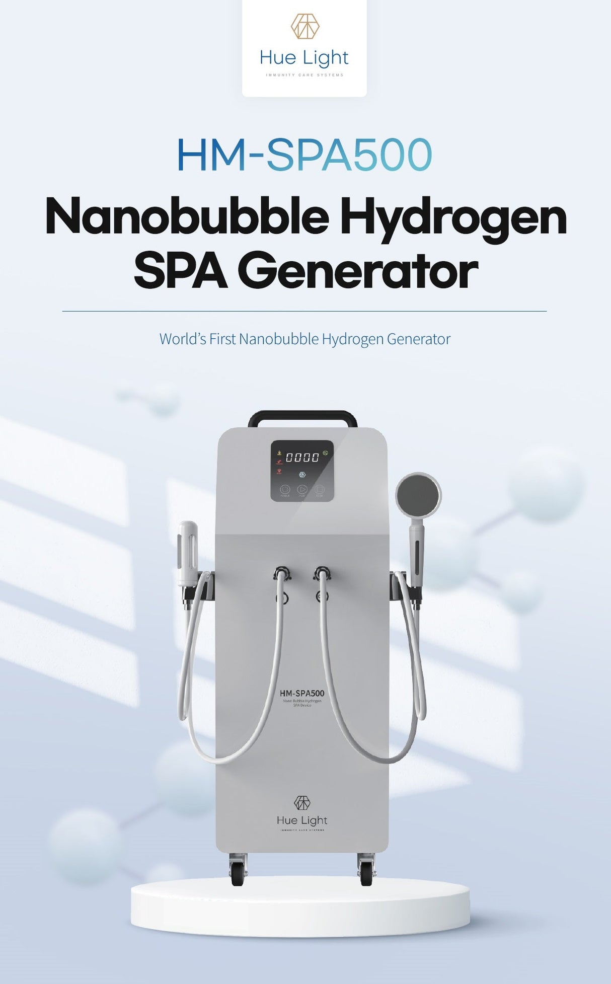 Hue Light Nanobubble Hydrogen SPA Generator – Uno Vita AS