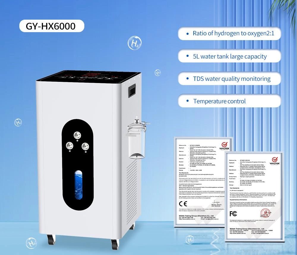 Inhalateur d'hydrogène GY - H6000 (4000 ml H2) - Uno Vita AS