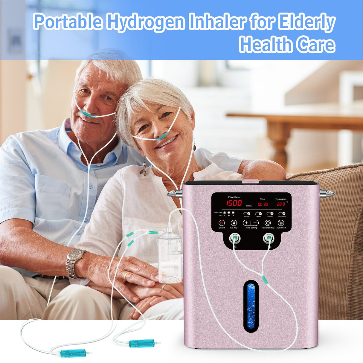 Hydrogen inhaler GY - HX1500 (1000 ml H2) - Uno Vita AS