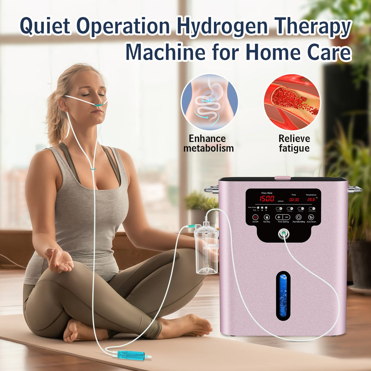 Wasserstoffinhalator GY - HX1500 (1000 ml H2) - Uno Vita AS