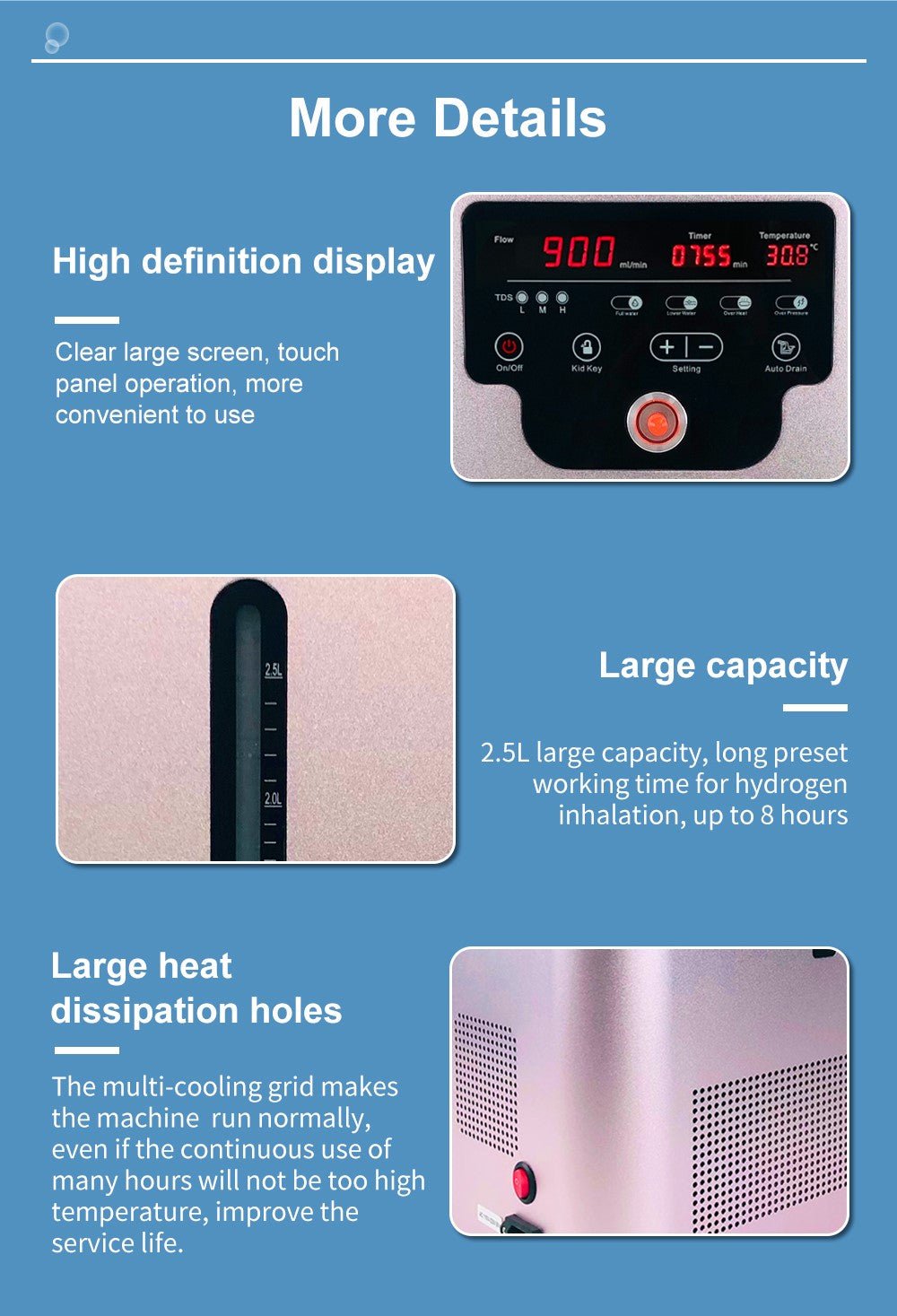 Wasserstoff-Inhalator GY-HX900 (600 ml H2) – Uno Vita AS