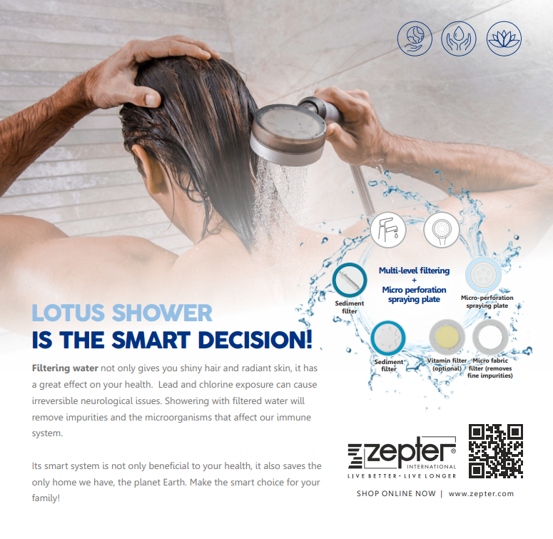 Pack filtre vitaminé LOTUS SHOWER (tête)