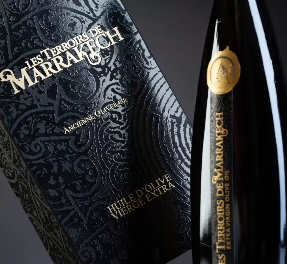 Les Terroirs de Marrakech - Aceite de Oliva Virgen Extra Ecológico Ultra Premium 500 ml - Estuche Regalo Exclusivo - Uno Vita AS