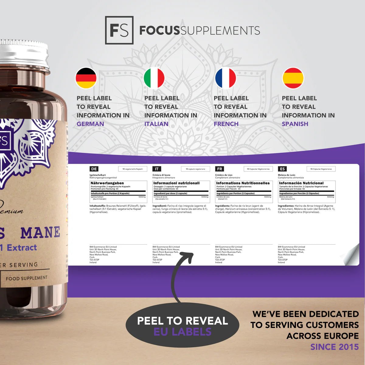 Lion’s Mane 5:1 - Extract 1000mg - Uno Vita AS