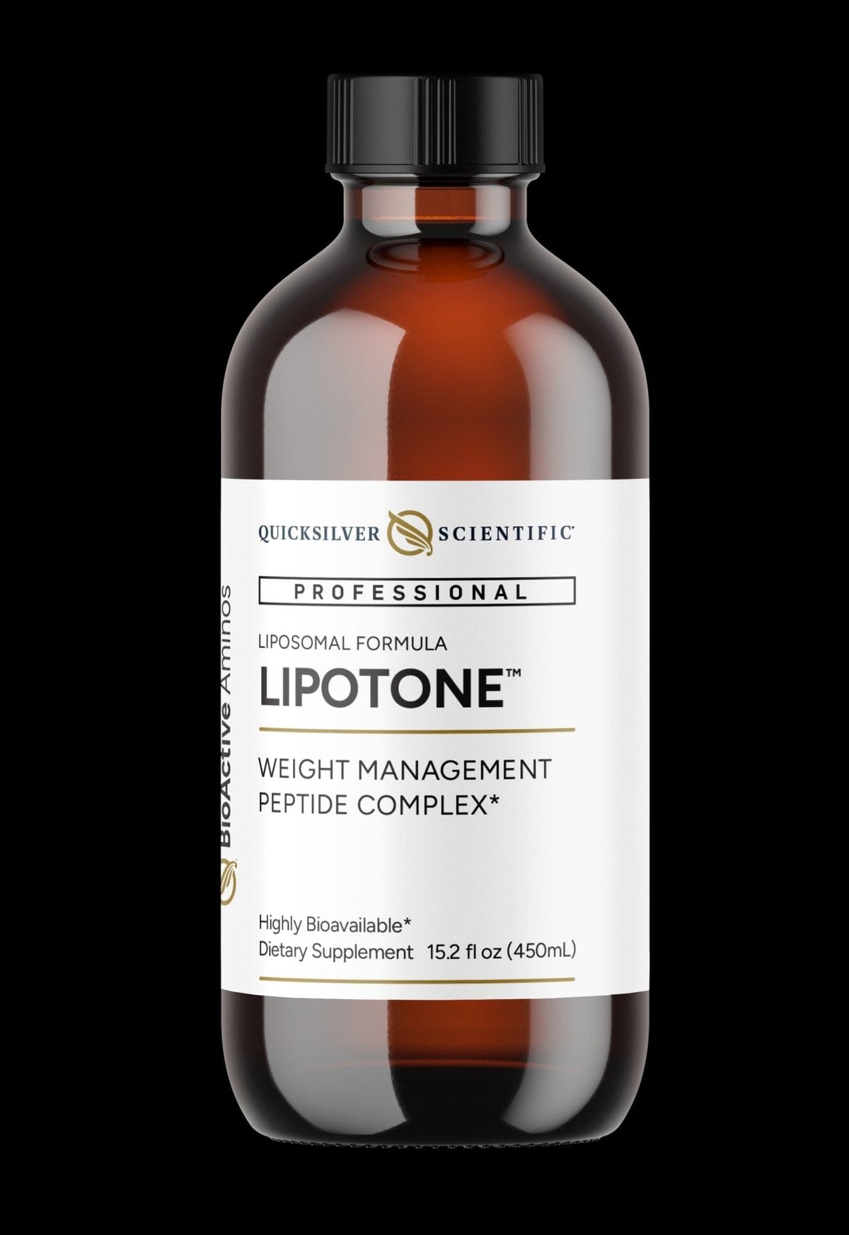 LipoTone liposomal dietary supplement 450 ml with DNF-10 and choline in liquid formulation from Quicksilver Scientific