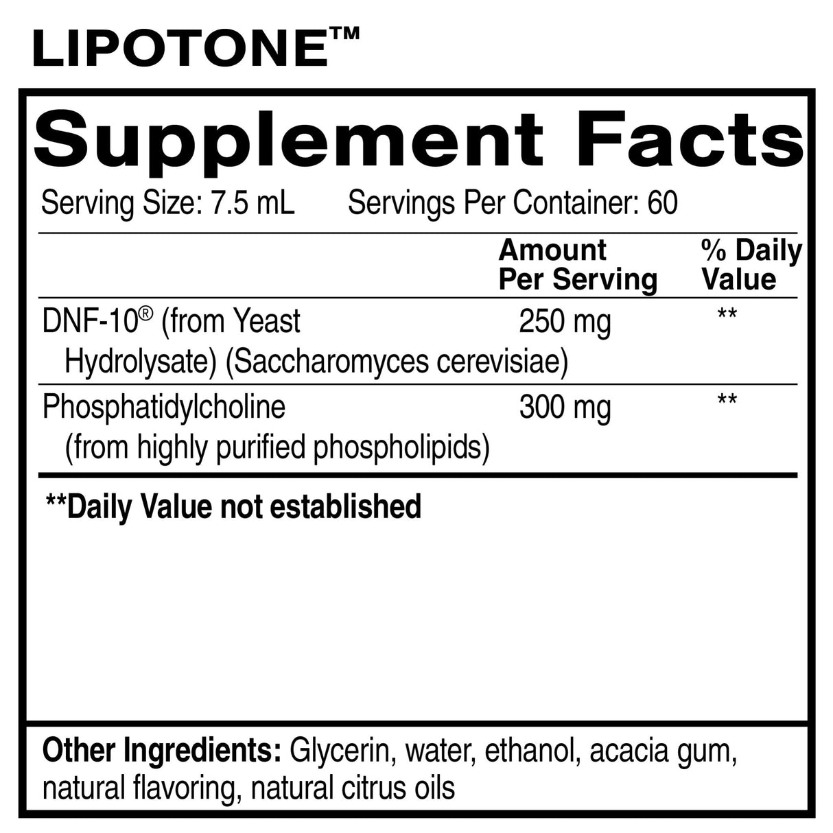 LipoTone™ – liposomal dietary supplement with DNF - 10® and choline - Uno Vita AS
