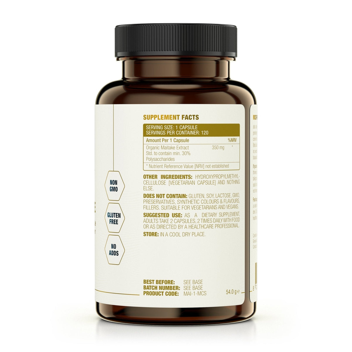 Extracto de maitake puro 350 mg cápsula - Uno Vita AS