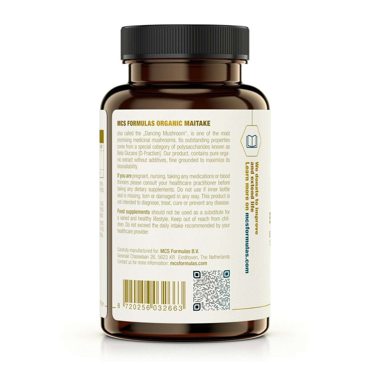Extracto de maitake puro 350 mg cápsula - Uno Vita AS