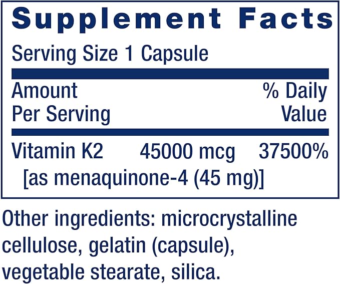 Mega Vitamin K2 High Potency for Strong Bones - Uno Vita AS