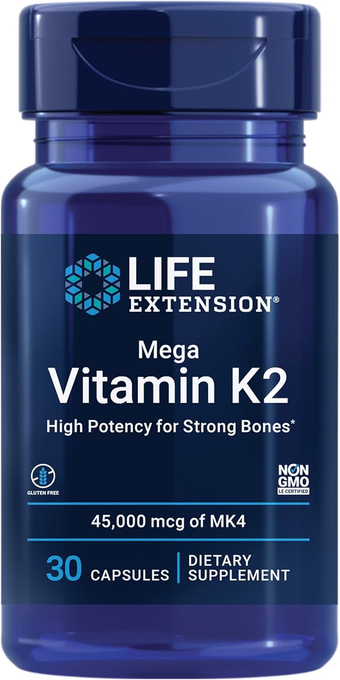 Mega Vitamin K2 High Potency for Strong Bones - Uno Vita AS