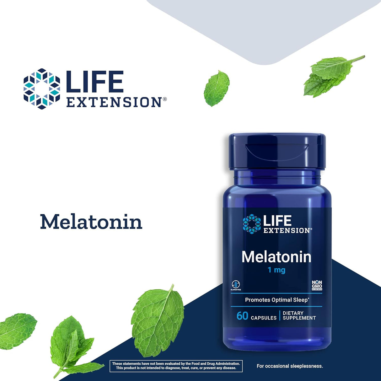 Melatonin 1 mg (60 capsules) - Uno Vita AS