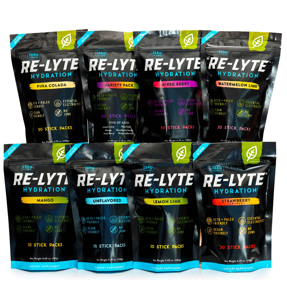 ReLyte Hydration Packs de bâtonnets de baies mélangées