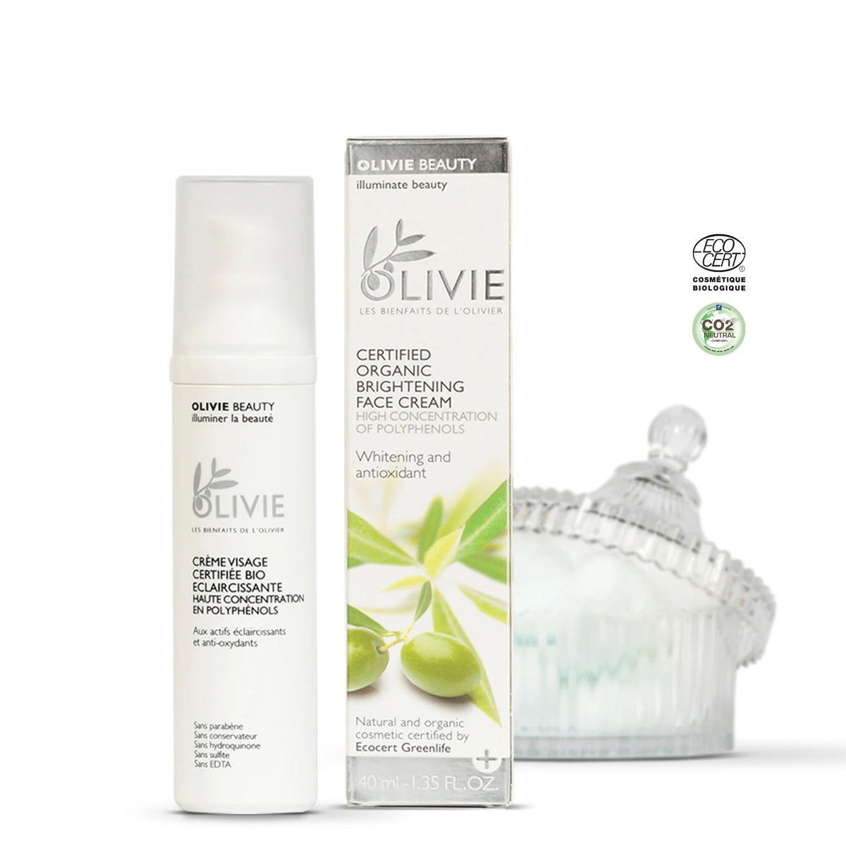 OLIVIE BEAUTY – Bio-zertifizierte Gesichtscreme – Uno Vita AS