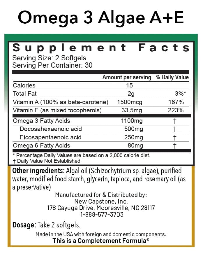 Algas Omega 3 A+E® - Uno Vita AS