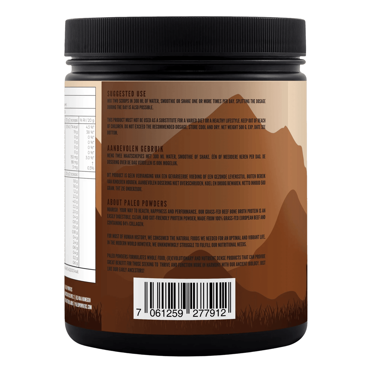 Paleo Collagen Hydrolysate – Grass-Fed (500 grams) - Uno Vita AS