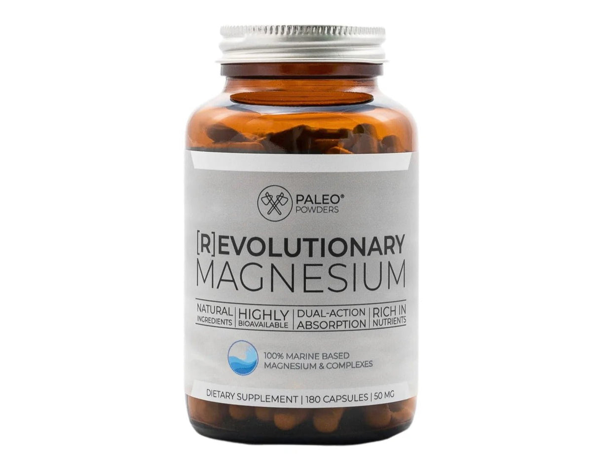 Paleo R-Evolutionary Magnesium met 180 capsules, zeemagnesium uit de Dode Zee en zeesla