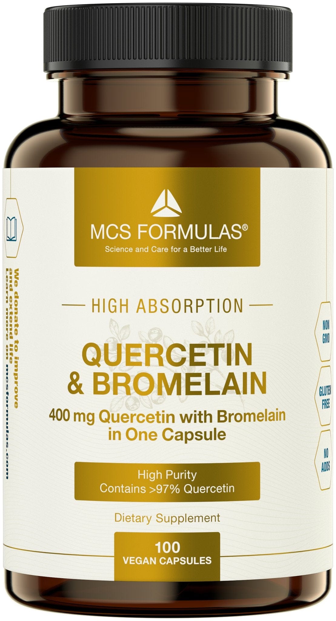 Quercetin & Bromelain, 400 mg, 100 Kapseln – Uno Vita AS