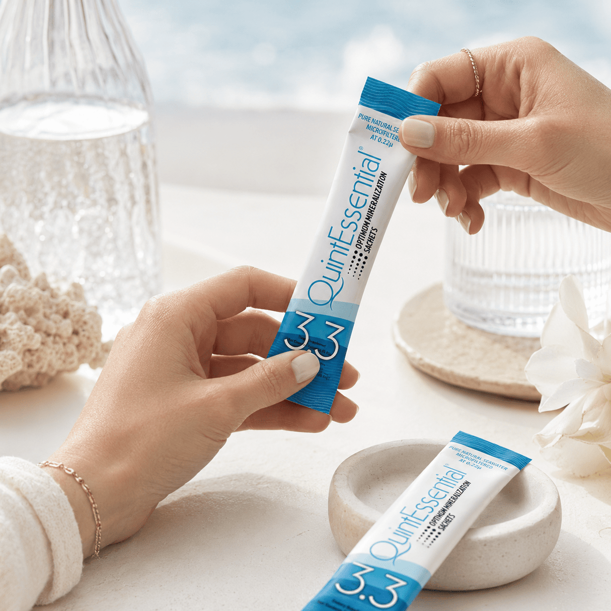 QuintEssential 3.3 (30 Sachets) - Seawater Electrolyte Liquid Minerals Supplement - Uno Vita AS