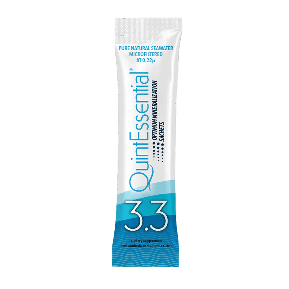 QuintEssential 3.3 (30 Sachets) - Seawater Electrolyte Liquid Minerals Supplement - Uno Vita AS