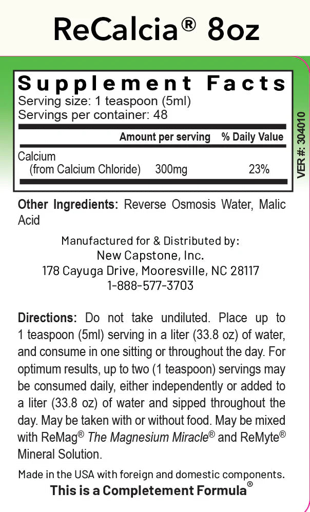 ReCalcia Liquid Calcium - Uno Vita AS