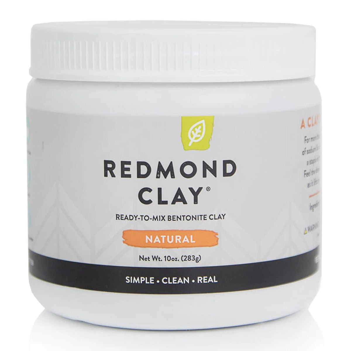 Redmond Clay Facial Mud Argilla bentonitica in scatola, 283 g di polvere per maschera viso e cura della pelle fai da te