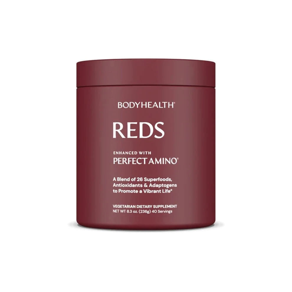 Reds kosttilskud i pulverform med 30 portioner, plantebaserede antioxidanter, probiotika, enzymer og adaptogener