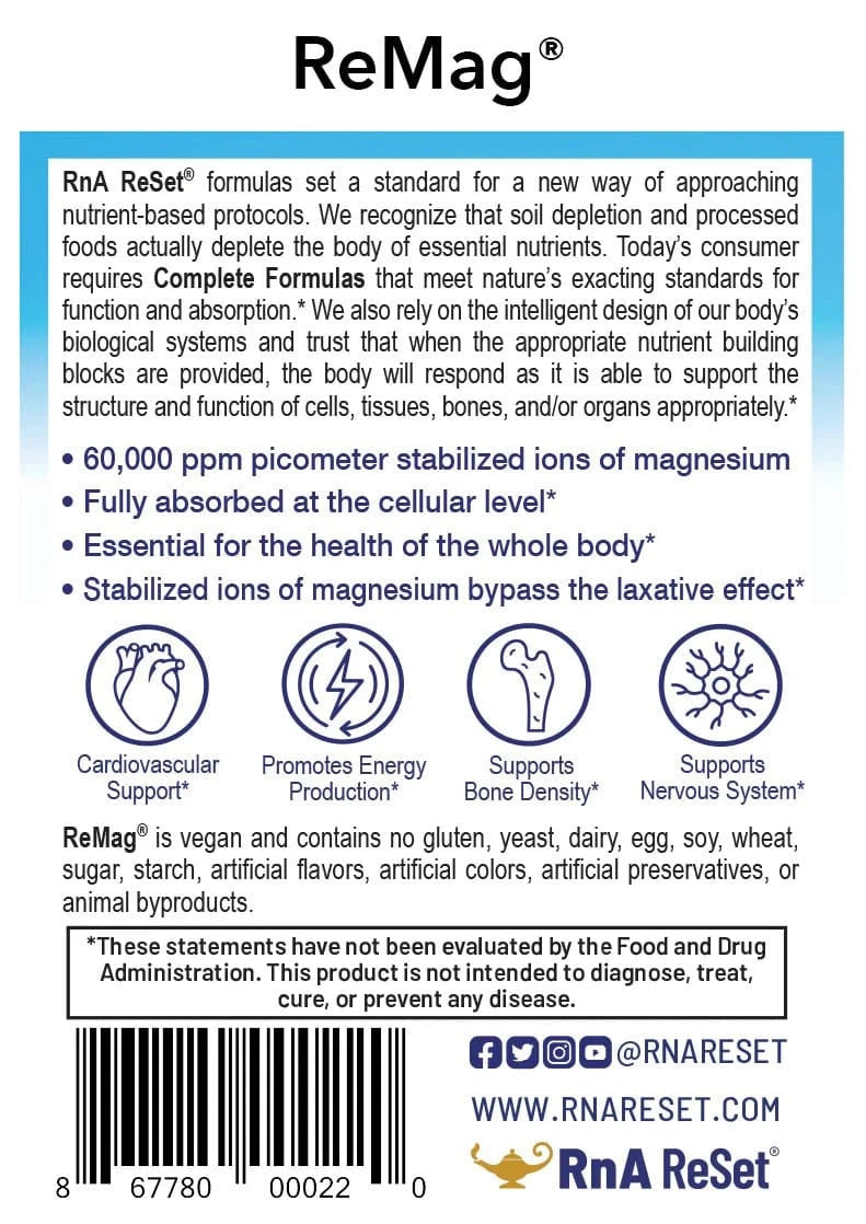 ReMag® Flydende Magnesium (480 ml) - Uno Vita AS