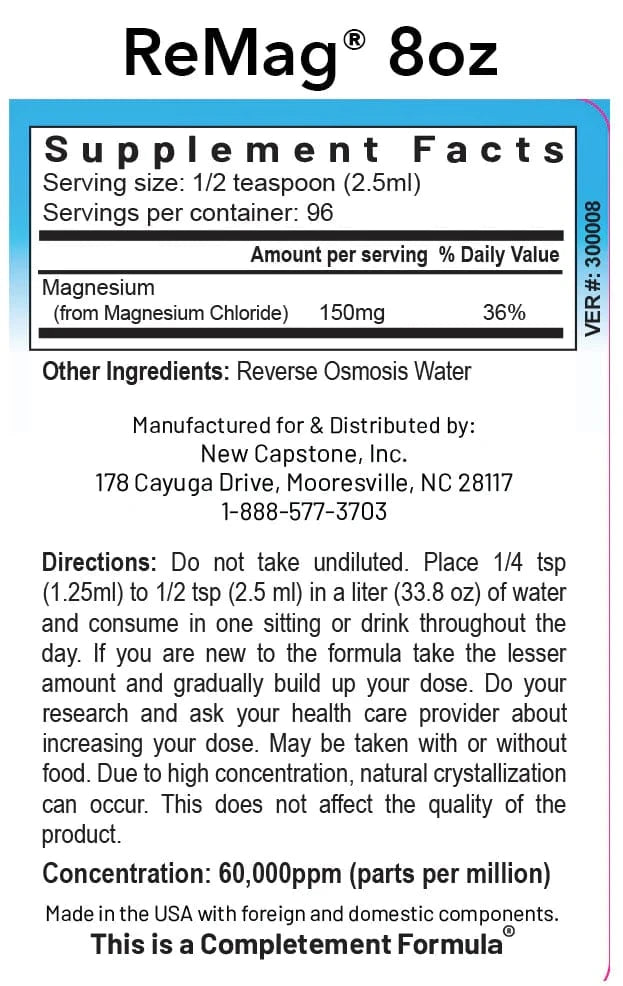 ReMag® Flydende Magnesium (480 ml) - Uno Vita AS