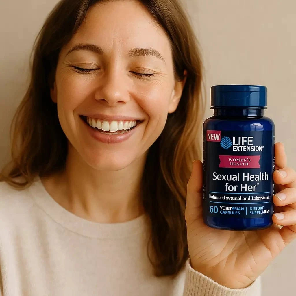 Sexual Health for Her dietary supplement with fenugreek 300 mg and saffron 15 mg in capsules from Uno Vita