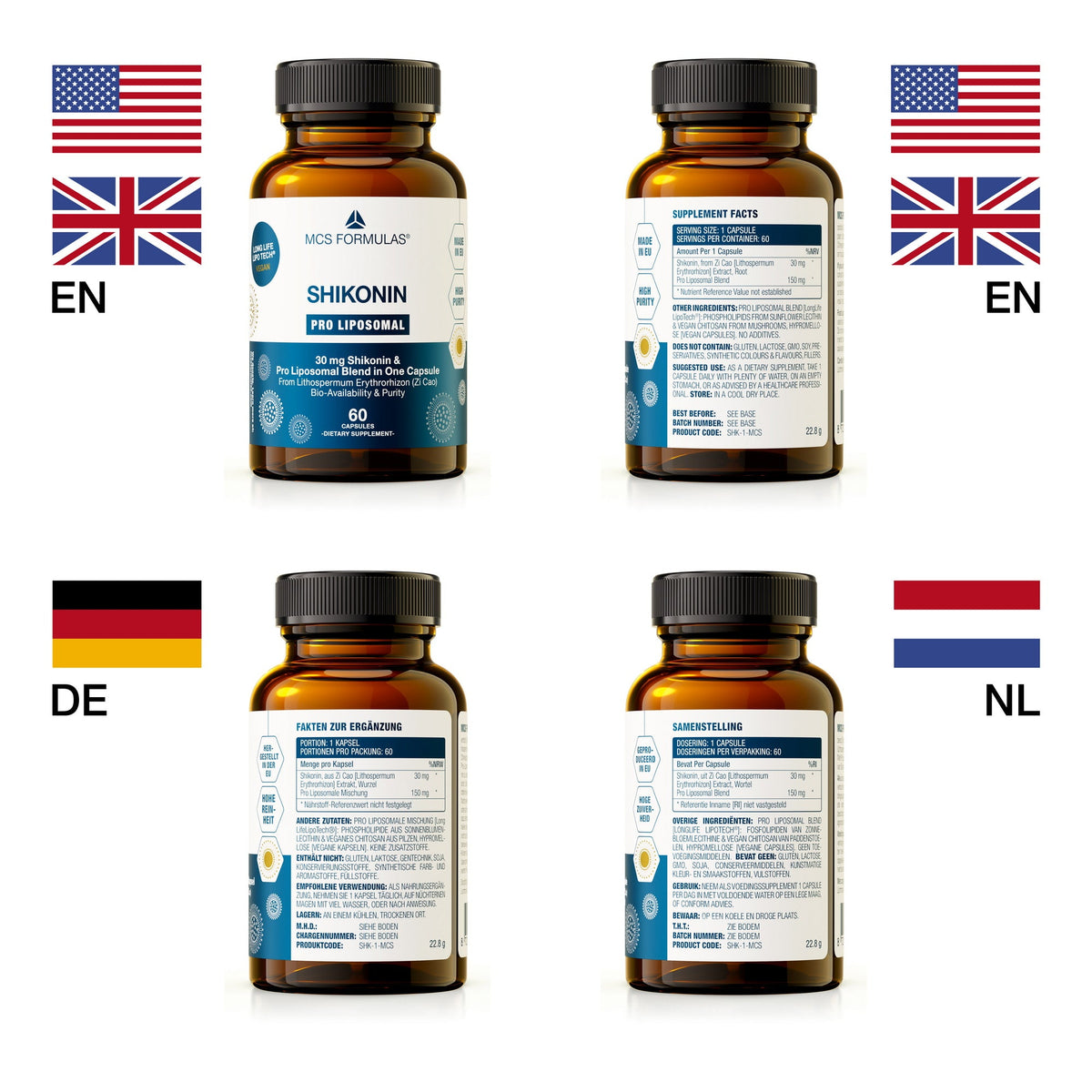 Shikonin Pro Liposomal (30 mg, 60 Caps) - Uno Vita AS