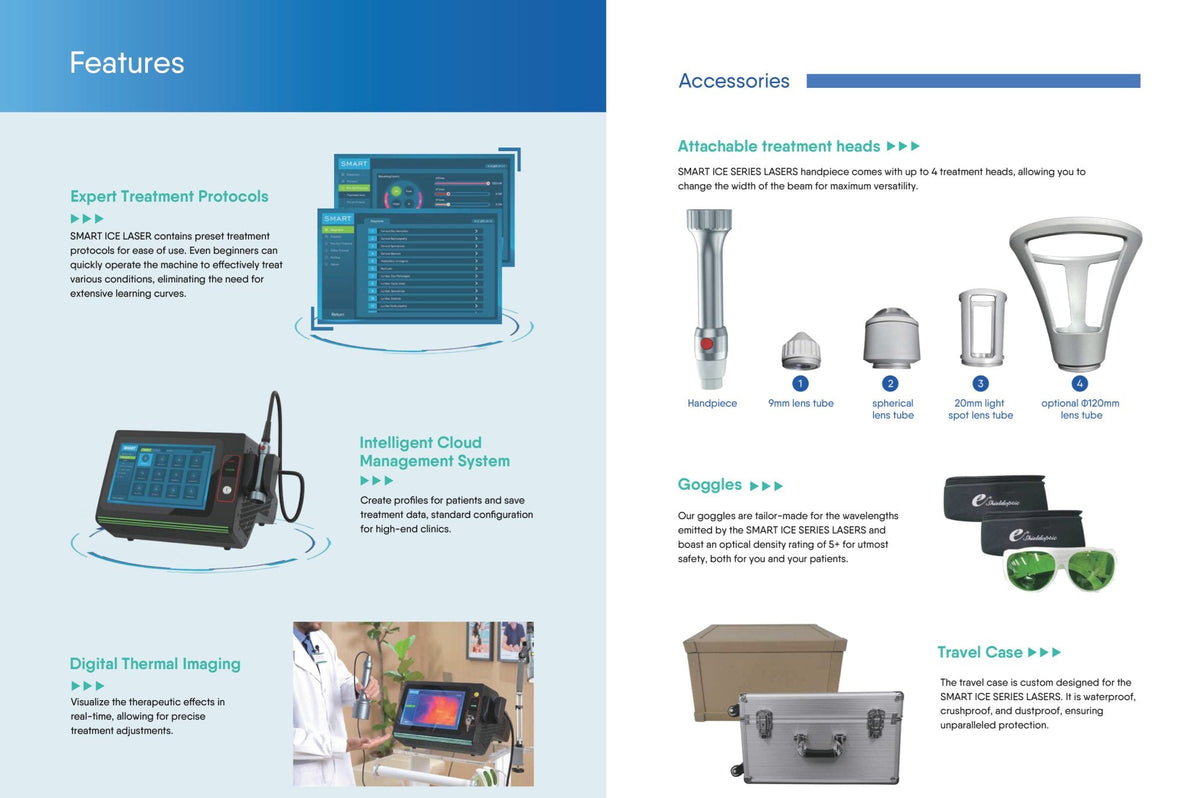 Smart Ice Class 4 Laser Therapy System (Klasse IV professionel laserterapi) - Uno Vita AS