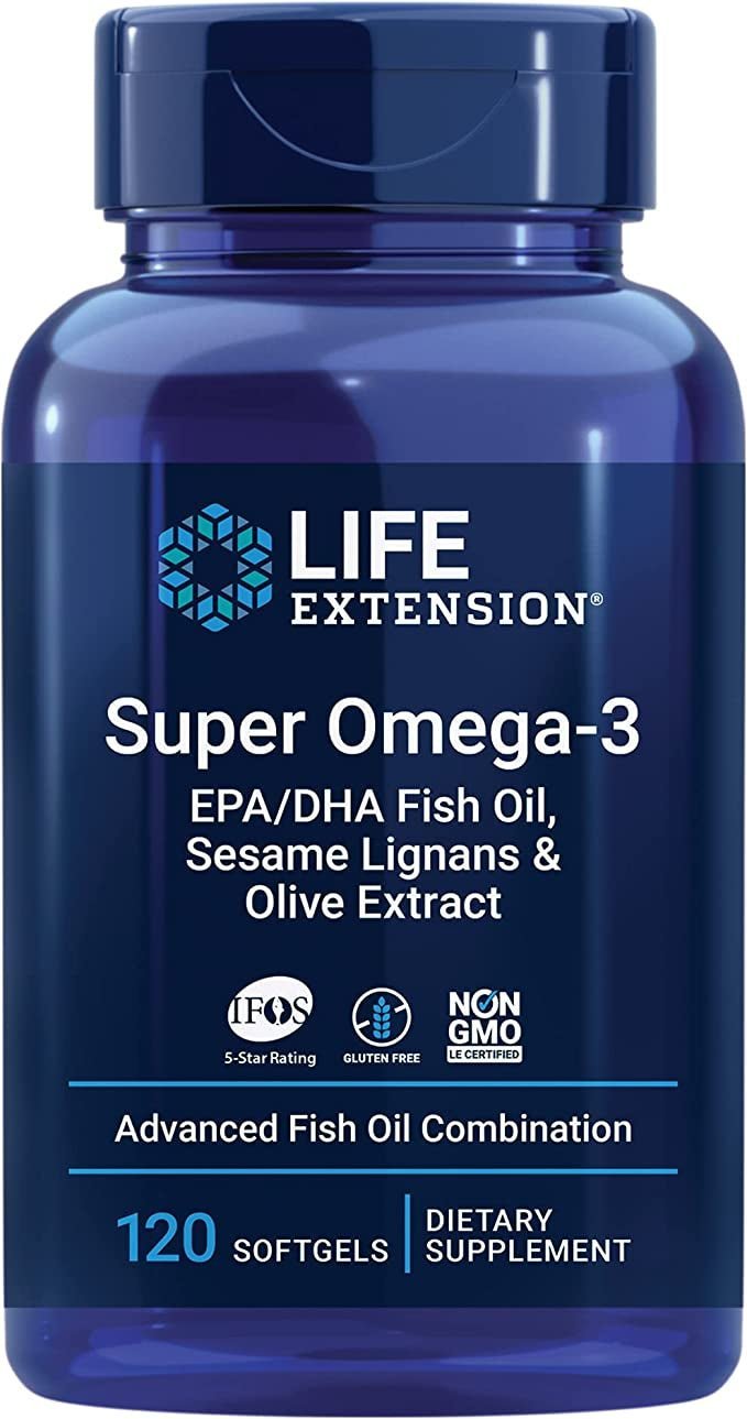 Super Omega - Aceite de pescado 3 EPA/DHA, lignanos de sésamo y extracto de oliva - Uno Vita AS