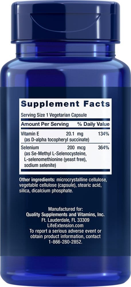 Super Selenium Complex (200 mcg, 100 capsule vegetariane) - Uno Vita AS