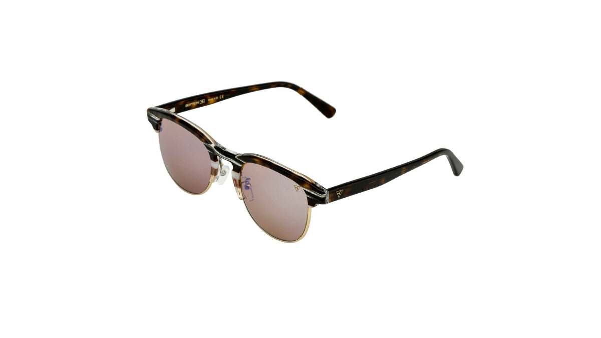 Tesla Hyperlight EyeWear ブラウン モデル 05 ブラウン フラーレン レンズと UV およびブルー ライト フィルター用のモダンなフレーム付き