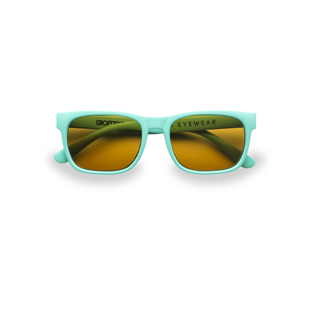Tesla Hyperlight Eyewear TÜRKIS Blaulichtbrille für Kinder mit türkisem metallfreiem Rahmen und CR-39-Gläsern