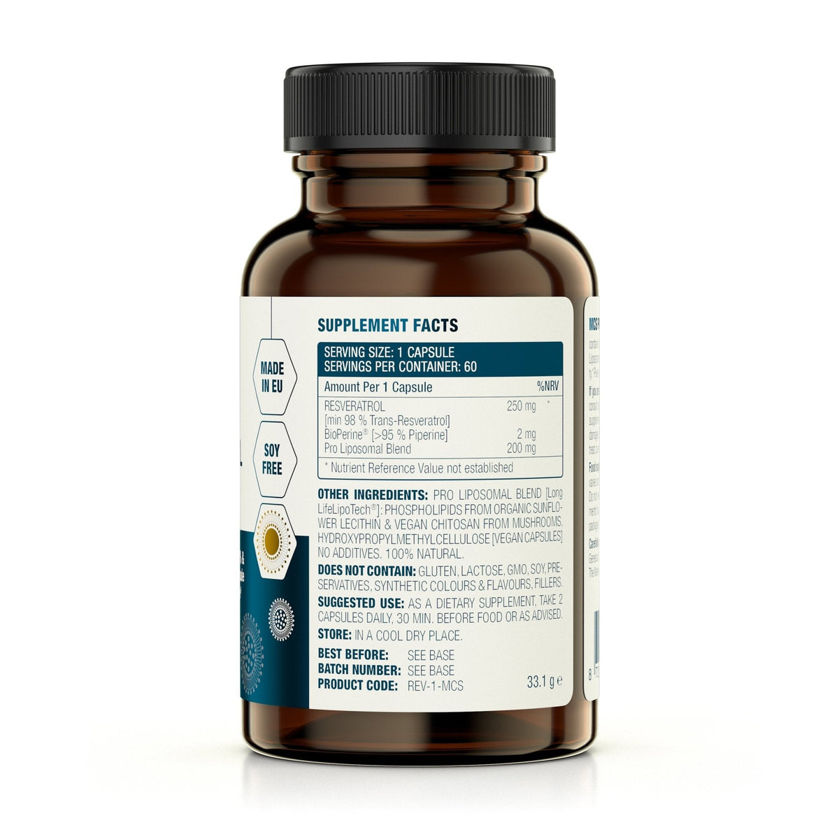 Trans Resvératrol Liposomal - Uno Vita AS