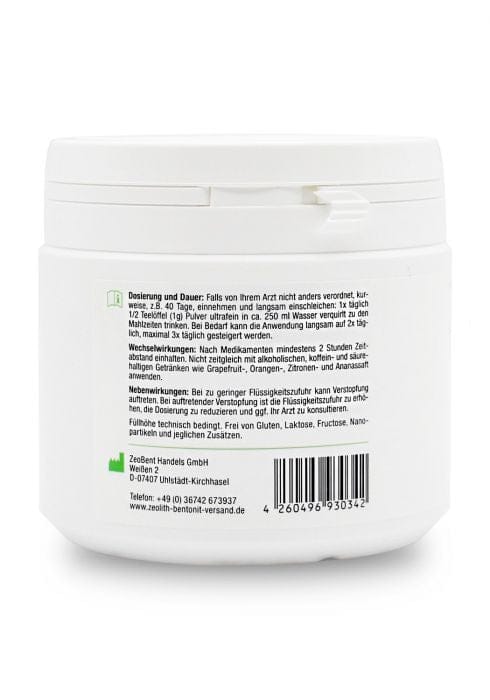 超微粒子 ZeoBent MED® デトックス パウダー 内用 (200g) - Uno Vita AS