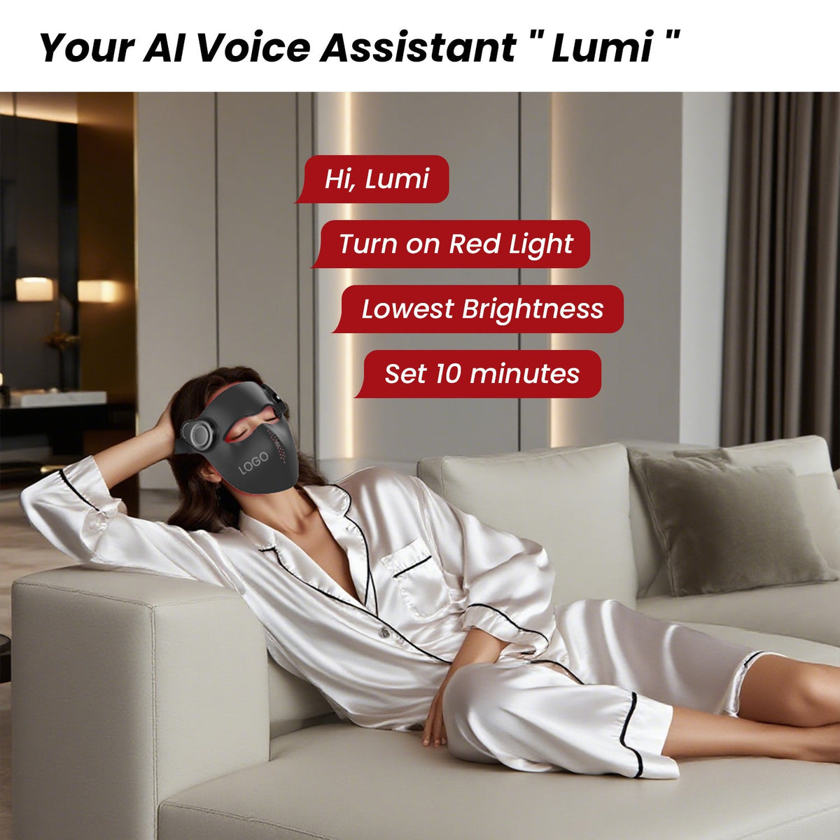 Uno Vita Pro Light Mask 1064: máscara de terapia láser + LED inalámbrica de grado médico - Uno Vita AS