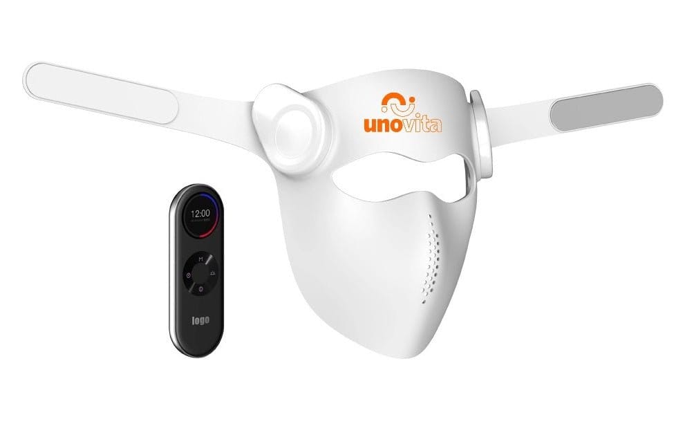 Uno Vita Pro Light Mask 1064: máscara de terapia láser + LED inalámbrica de grado médico - Uno Vita AS