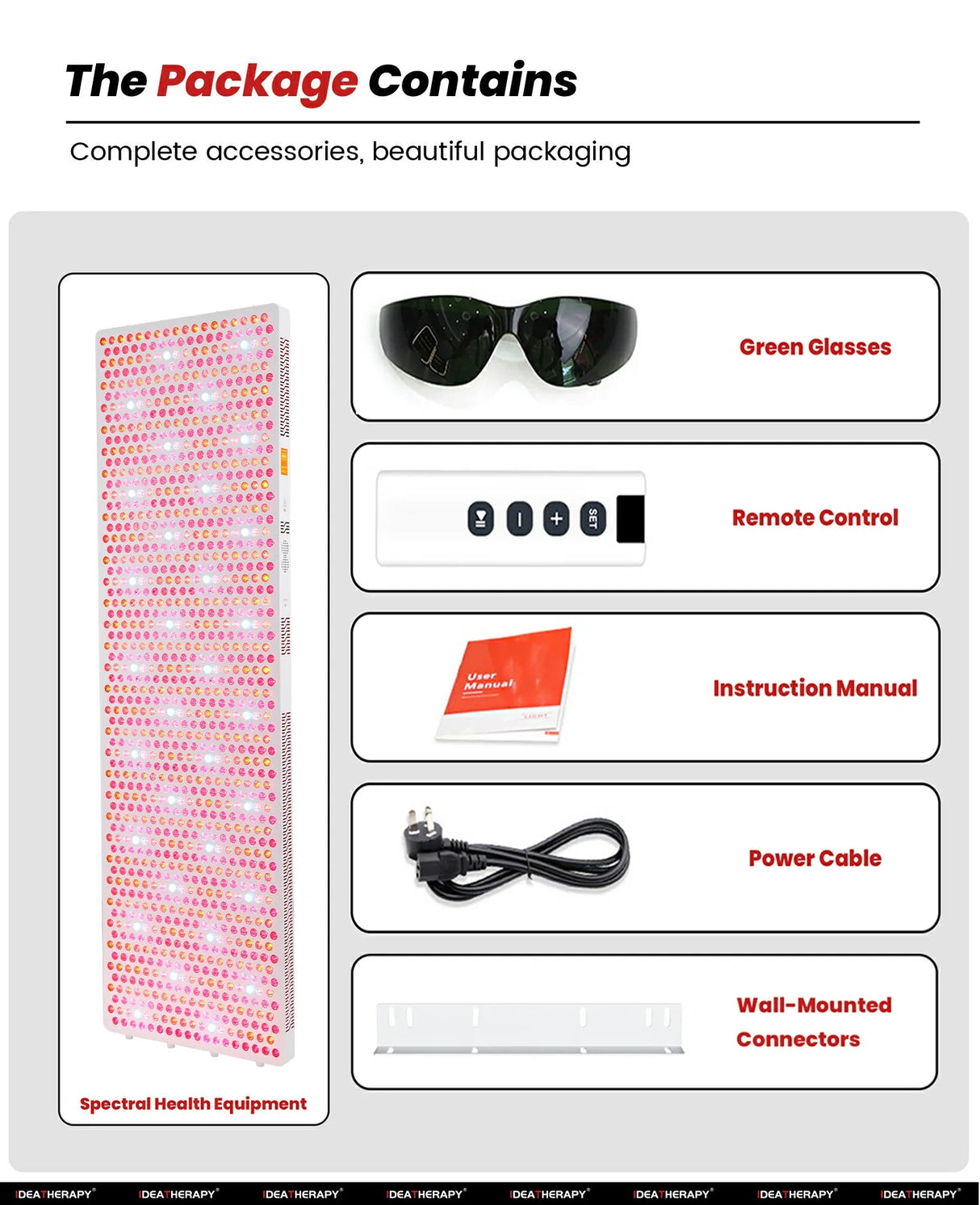 Uno Vita RLPRO2000 - X2 – 9 - Wavelength Full - Body Red Light and NIR Panel with Music, App and Luci Phi - Uno Vita AS