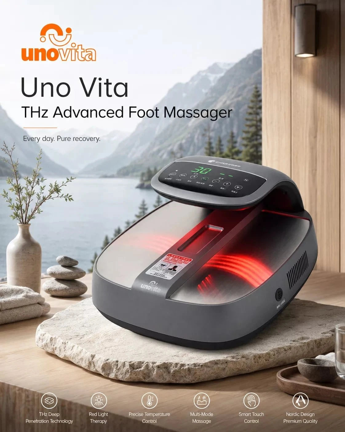 Masseur de pieds avancé Uno Vita THz Terahertz - Uno Vita AS