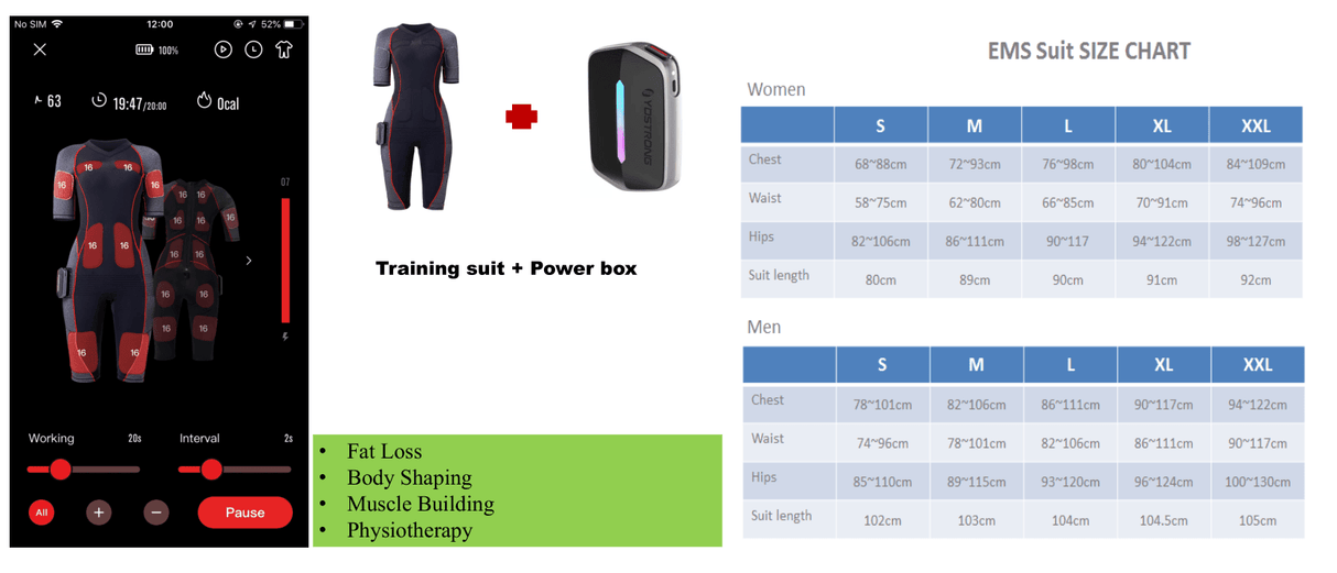 EMS de Uno Vita - traje de entrenamiento (versión femenina) - Uno Vita AS