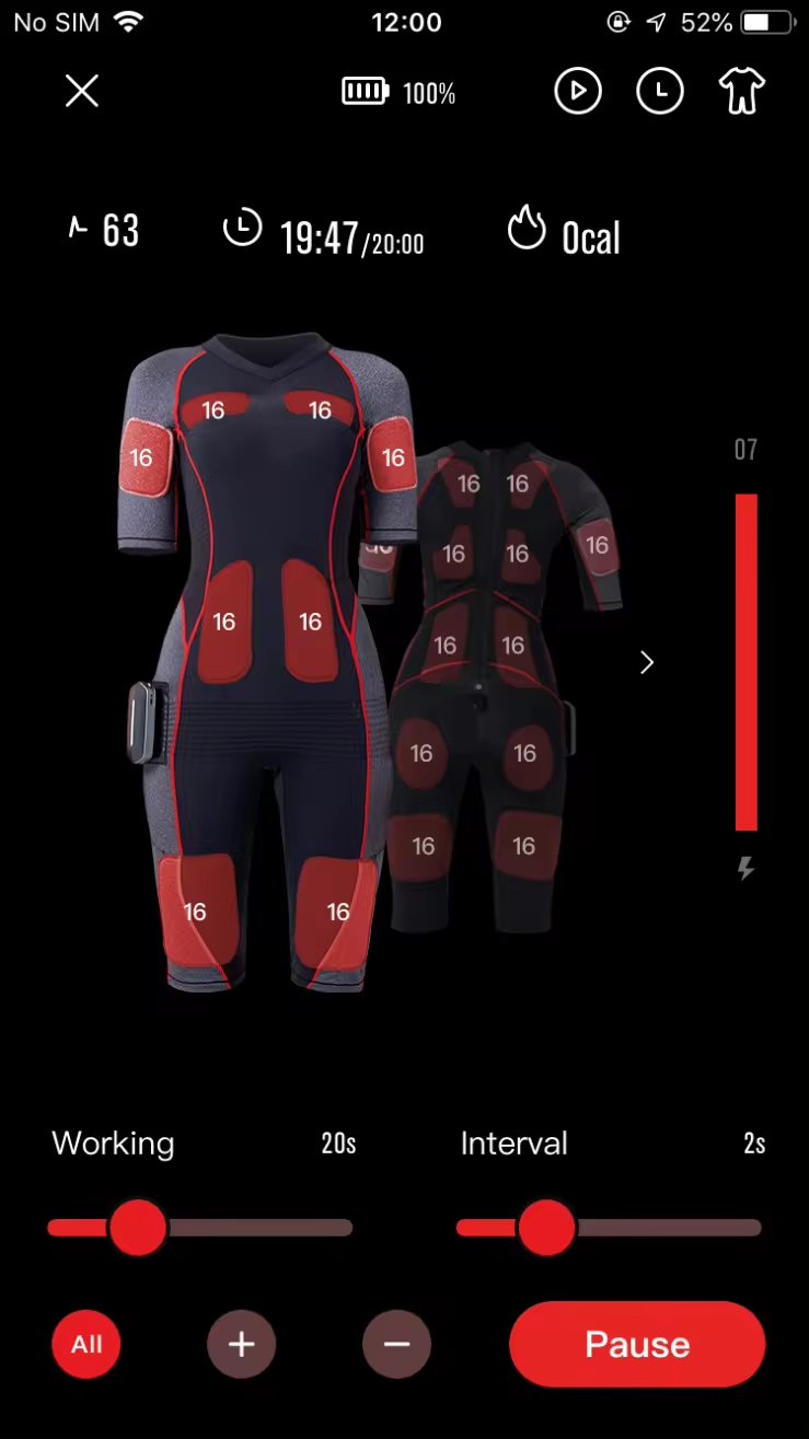 EMS de Uno Vita - traje de entrenamiento (versión masculina) - Uno Vita AS