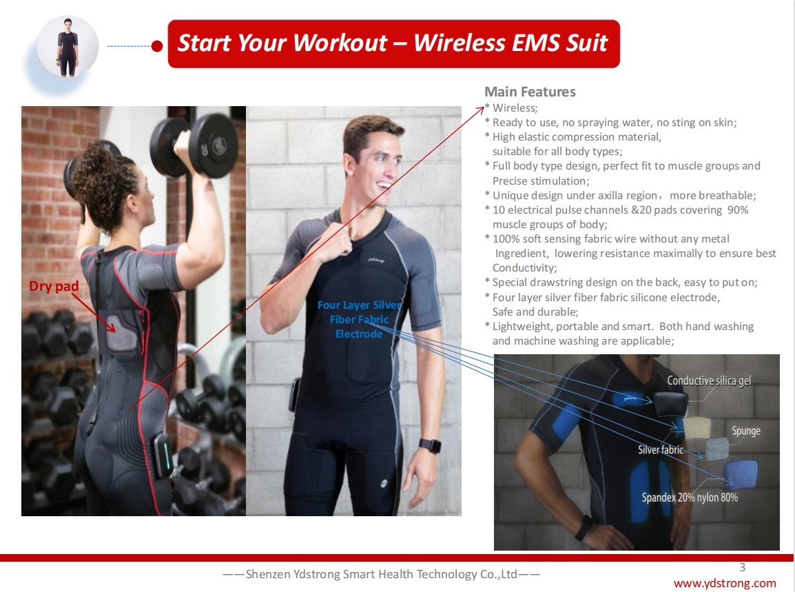 EMS de Uno Vita - traje de entrenamiento (versión masculina) - Uno Vita AS