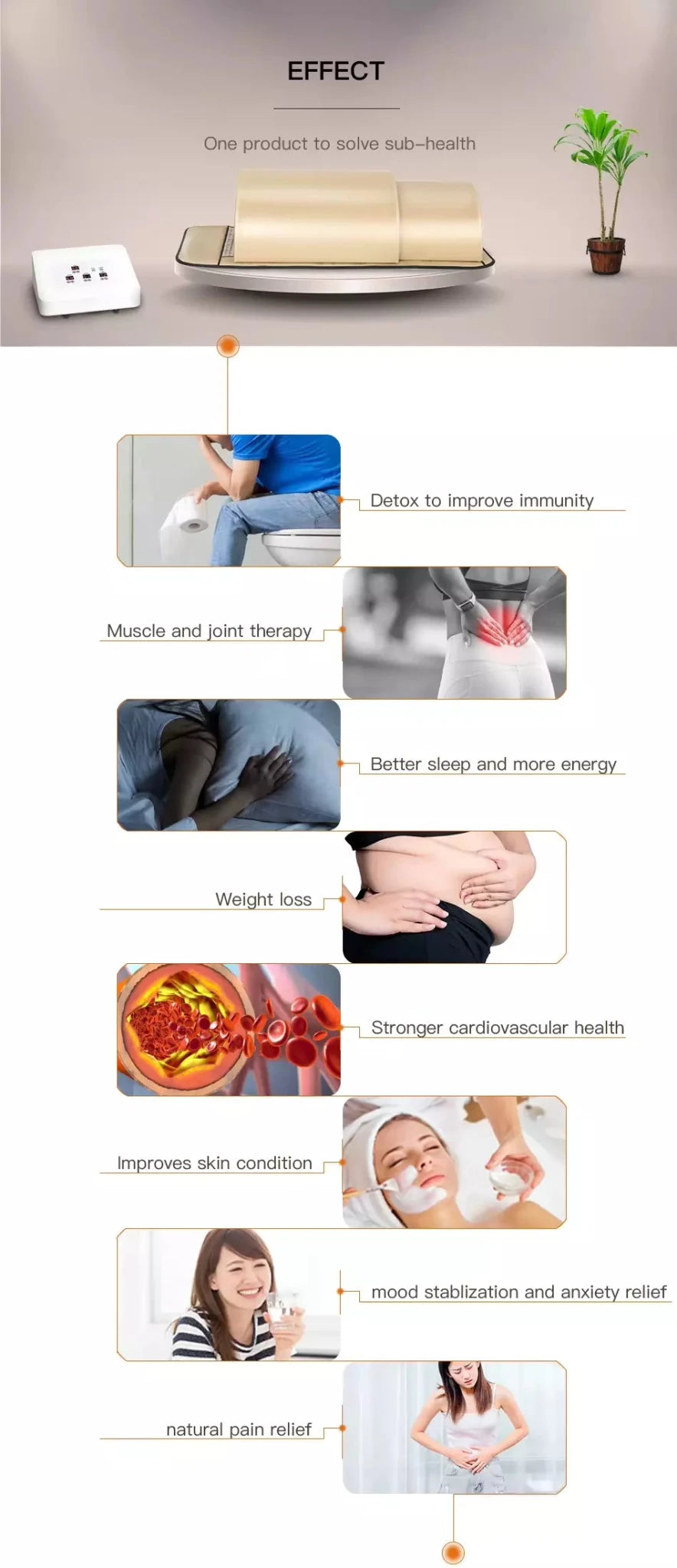 Uno Vita's infrared sauna dome with PEMF and negative ions - Uno Vita AS