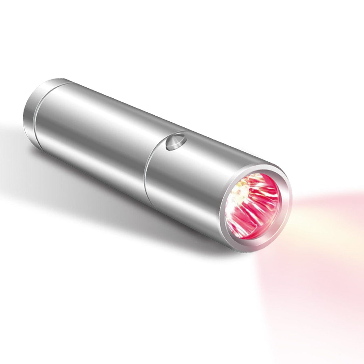 Lampe de poche de luminothérapie portative en aluminium Uno Vita avec 5 LED et 5 longueurs d'onde, lunettes et accessoires inclus