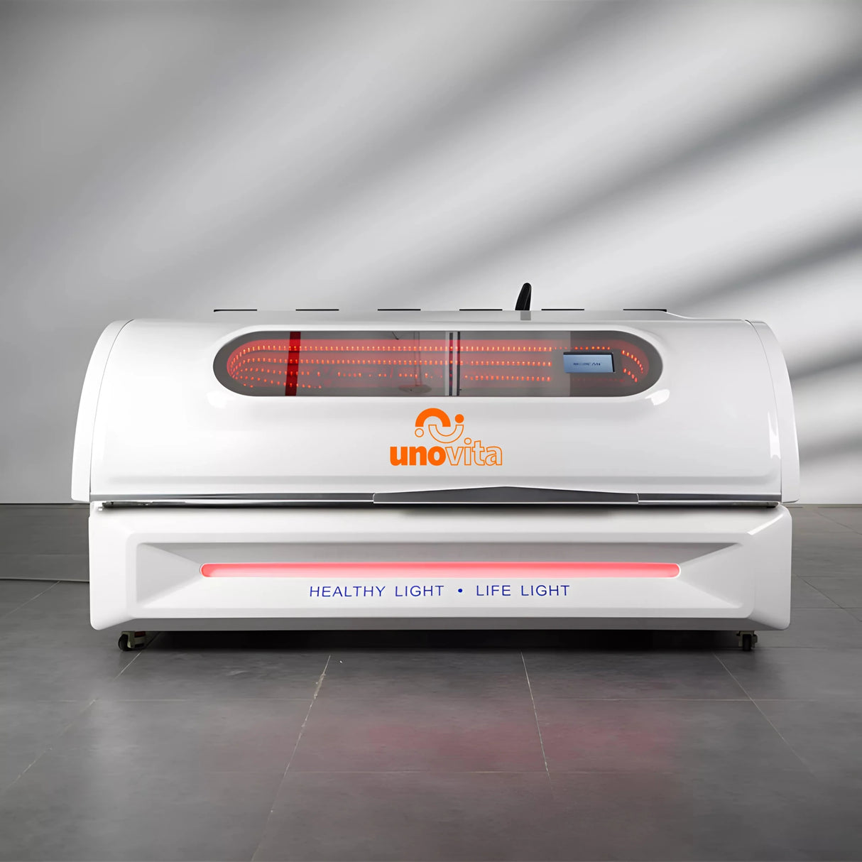 Letto PBM Uno Vita Merican M6N a corpo intero con LED 41600, design a capsula e controllo tablet wireless
