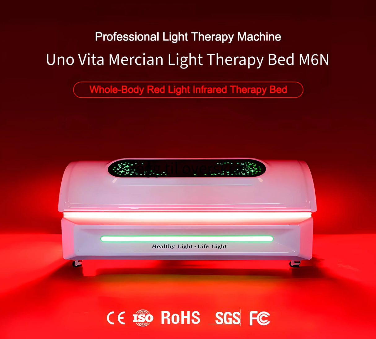 Uno Vita`s Merican Light Therapy Bed M6N+ Top Model - Leading Technology - Uno Vita AS