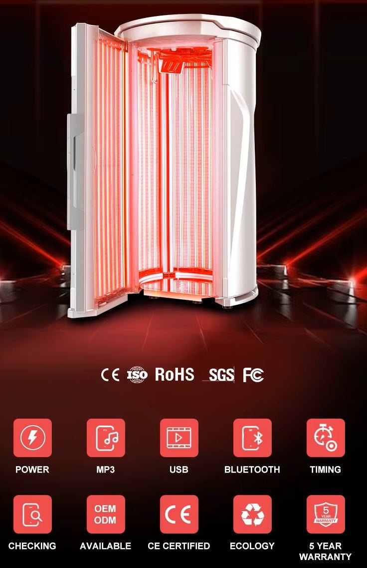 Uno Vita`s Merican Red Light Therapy Booth M11 Plus – Professional Stand Up PBM 7000W - Uno Vita AS